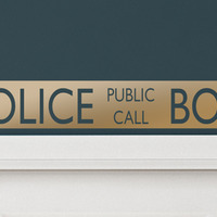 British Police Public Call Box Telephone Bedroom Closet Door - Wall Vinyl Decal Decorative - Thumbnail 3
