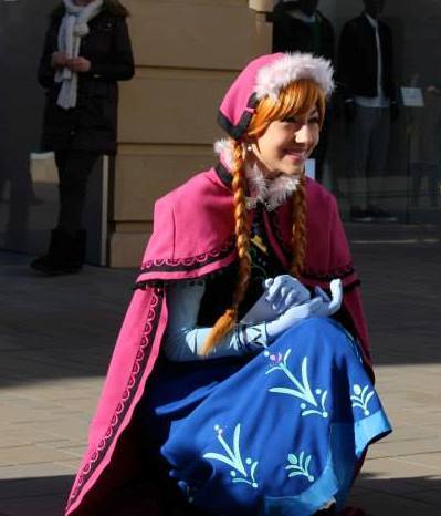 N787 ANNA costume with stretch shirt