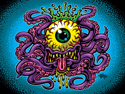 Cycloptopus 18x24 high quality poster print signed by the artist