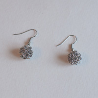 Silver Wire Drop Earrings, Metal Wire Jewelry, Handmade Metal Jewelry, ER0796 - Thumbnail 1