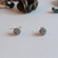 Silver Wire Drop Earrings, Metal Wire Jewelry, Handmade Metal Jewelry, ER0796 - Thumbnail 2