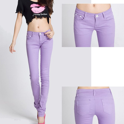 Lavender skinny stretch pants