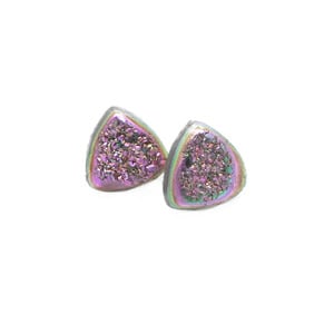 Titanium Druzy Stud Earrings