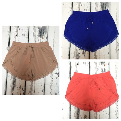 Crochet-Trimmed Shorts