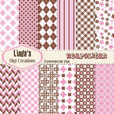 Neapolitan (digital paper pack)