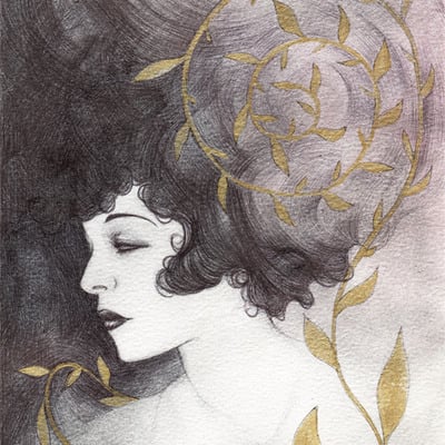 "moonstone" original painting by alice savage - Thumbnail 5