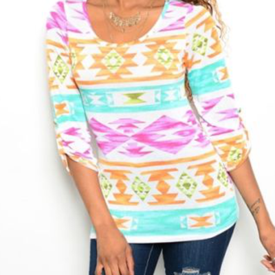 Tie-dye aztec