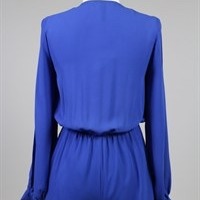 Royal Blue Romper - Thumbnail 2