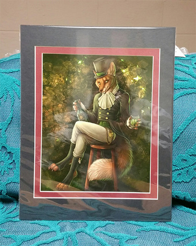 Absinthe Fox 8 x 10 Matted Print