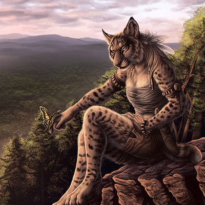 Chasing butterflies 8 x 10 matted print