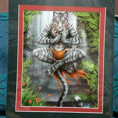 Sage tiger 8 x 10 matted print