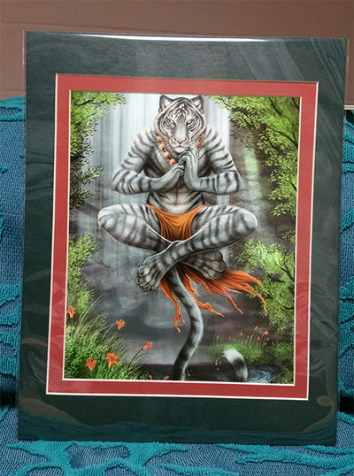 Sage Tiger 8 x 10 Matted Print