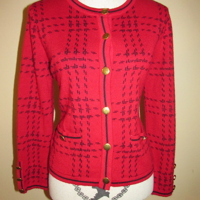 Vintage inspired sweater cardigan petite