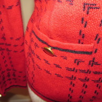 Vintage Inspired Sweater Cardigan Petite - Thumbnail 2