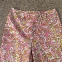 Pink Paisley Pants Size 8 Tall - Thumbnail 1