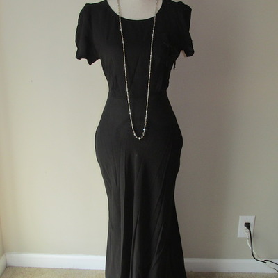 Mica black sheer long maxi dress