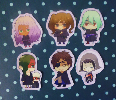 Five edges sticker pack