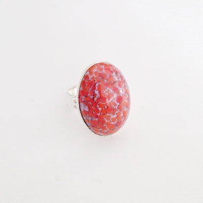 [sale] "colleen" coral matrix ring