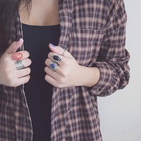 [SALE] "Colleen" Coral Matrix Ring - Thumbnail 3