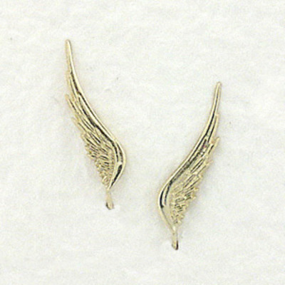Thin angel wing  ear pin