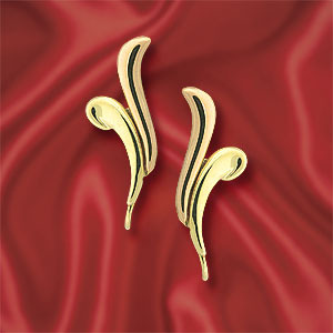 fleur- de-lis ear pin