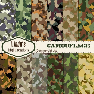Camouflage (digital paper pack)