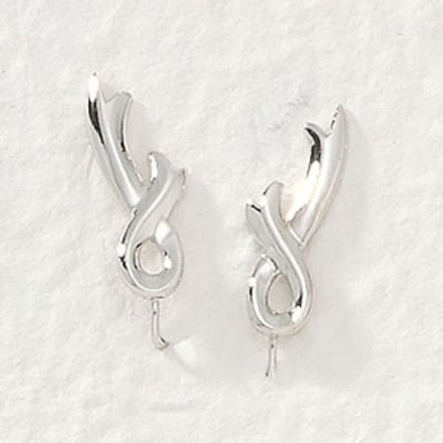 Ribbon of hope ear pin