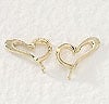 heart ear pin