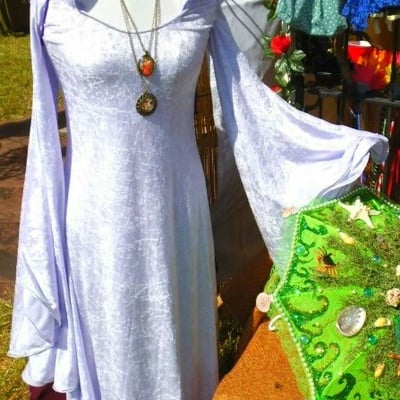 Elven queen  fairy gown-lavender, size medium - Thumbnail 1
