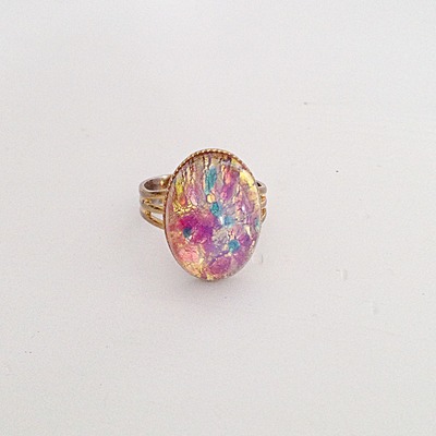 *sale* harlequin opal ring