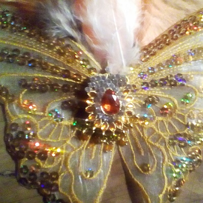 Butterfly fascinator-headdress-cinderella