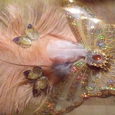 Butterfly fascinator-headdress-cinderella - Thumbnail 1