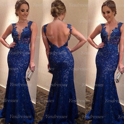 long prom dress, mermaid prom dress, lace prom dress, sexy prom dress, backless prom dress, inexpensive prom dress, PD15173