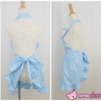 Lolita Kawaii Bow Maid Apron Free Ship SP141124 - Thumbnail 2