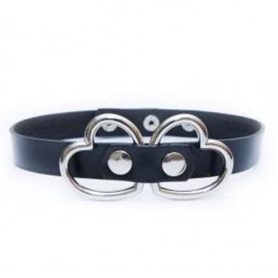 Entwined heart choker