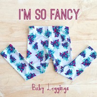 Floral Fashion Leggings - Thumbnail 4