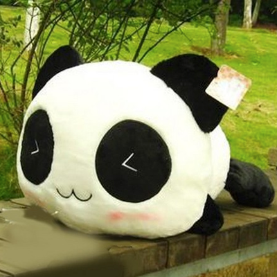Cute panda plush pillow