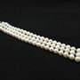 Triple Strand Pearl Bracelet, AAA Pearl bracelet, 7.5- 8mm Pearl Bracelet, Genuine Pearl Bracelet, 7.5 Inches Pearl Bracelet-1