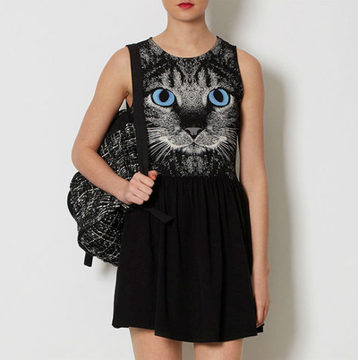 Blue Eye Cat Sundress