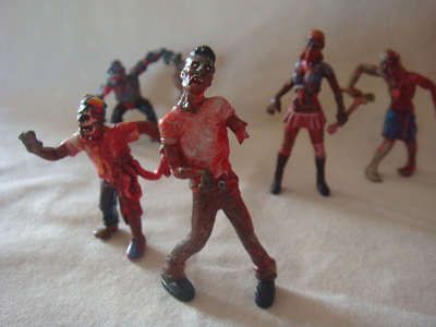 Custom painted z.o.m.b.i.e mini figures
