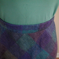 Vintage Plaid Skirt - Thumbnail 4