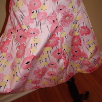 Size S Custom Made Floral Mini Flare Skirt - Thumbnail 4