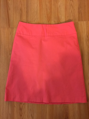 Size 8 Coral A-line Skirt