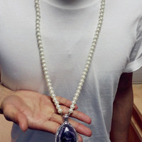 SO2 purple crystal princess Sophia necklace  - Thumbnail 3