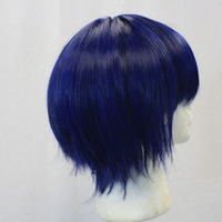 Short No-Brand Blue Wig - Thumbnail 1
