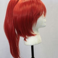 New Medium Red Ponytail Clip Wig Combo - Thumbnail 1