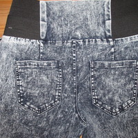 Size L (Juniors) NEW Acid Wash Jegging/Leggings - Thumbnail 4