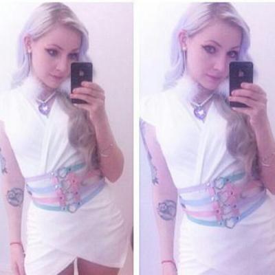 Pastel heart corset