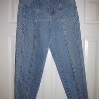 Size 14 "AS IS" Vintage Pleated Jeans - Thumbnail 3