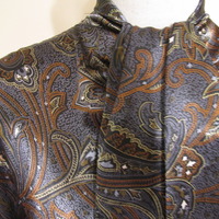 Size 4 (Med Fit) "AS IS" Vintage Paisley Print Blouse - Thumbnail 2